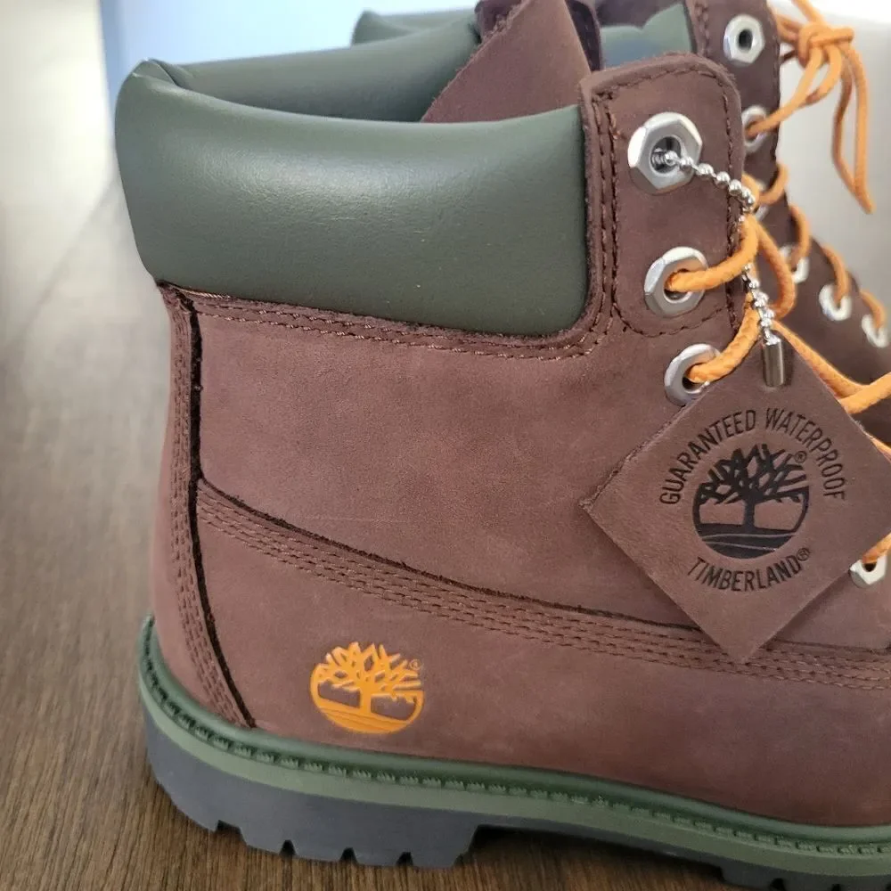 Timberland Premium Nubuck 6-Inch Waterproof Boots New Boys aize 2